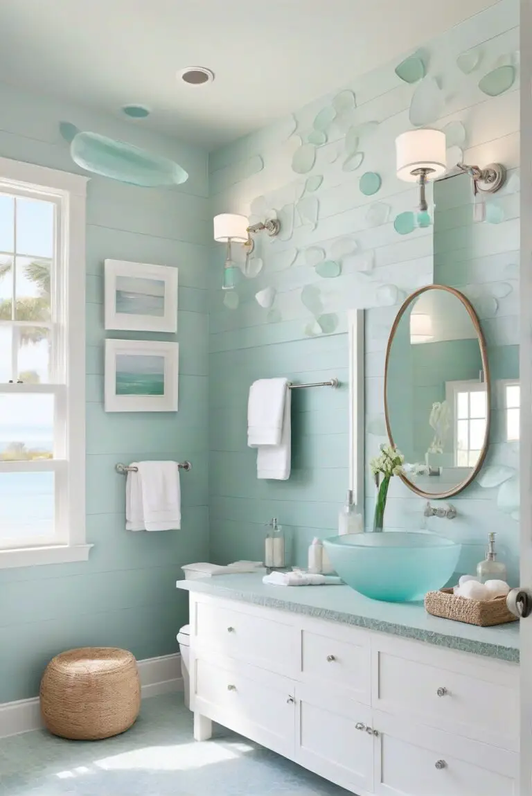 Beach Glass (1564): Soft Aqua Tones for a Coastal Serenity in Your Bathroom!
