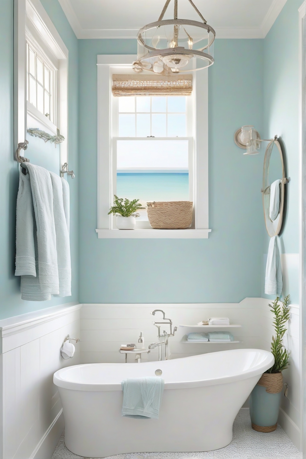 blue bathroom decor, light blue bathroom, fresh bathroom design, airy bathroom ideas, blue bathroom color scheme, refreshing bathroom decor, calming bathroom design