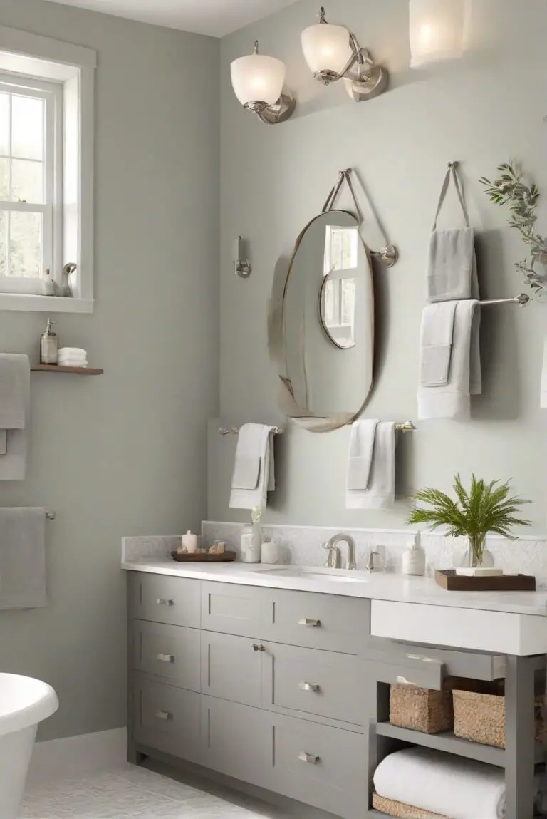 Calming Simplicity: SW Passive (7064) for Your Professionally Painted Bathroom Retreat!