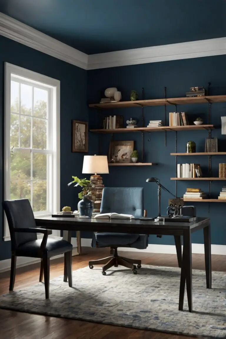 Charcoal Blue (SW 2739): Smoky Azure – Best Wall Paint Color 2024 for Moody Elegance