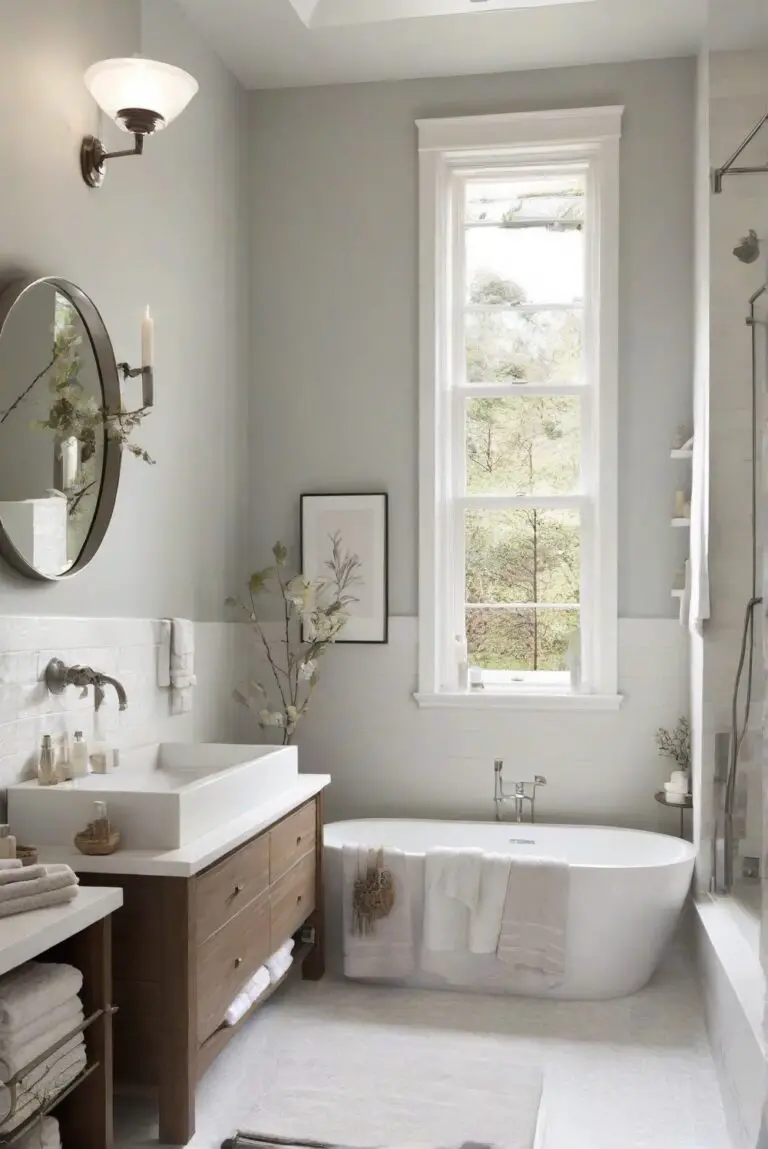 Chic Simplicity: BM Collingwood (OC-28) for Your Professionally Painted Bathroom!