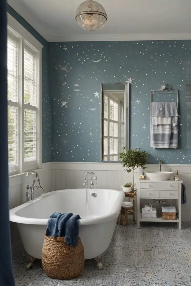 Constellation (AF-540): Starlit Charm for Your Serene Coastal Bathroom!