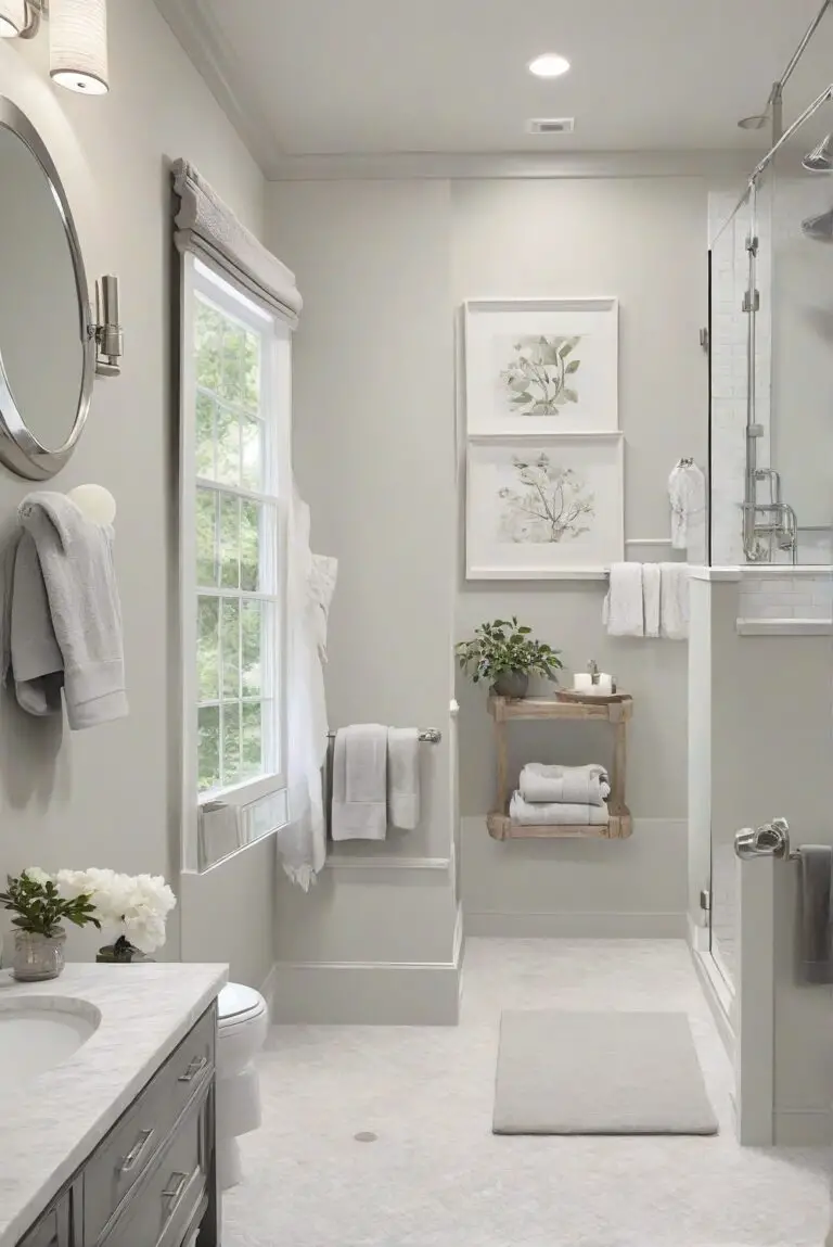 Edgecomb Gray (HC-173): Versatile Charm for Modern Comfort in Your Bathroom!