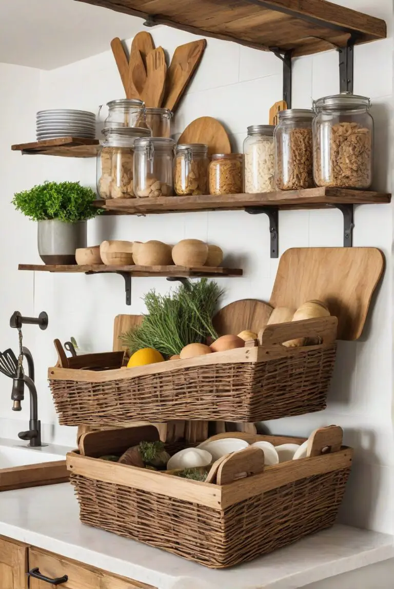 Enhancing Your Kitchen with Rustic Wood Baskets