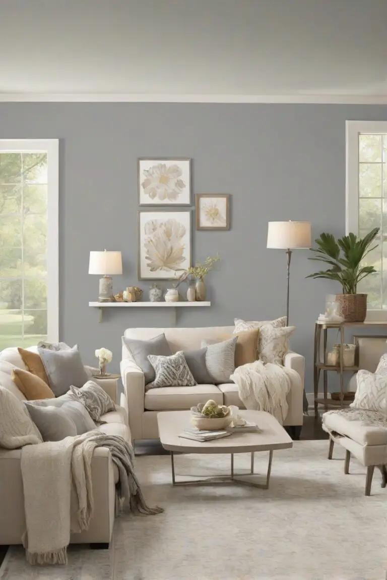 Horizon Gray (2141-50): Soft Gray Depths Setting a Moody Atmosphere in Your Bedroom!
