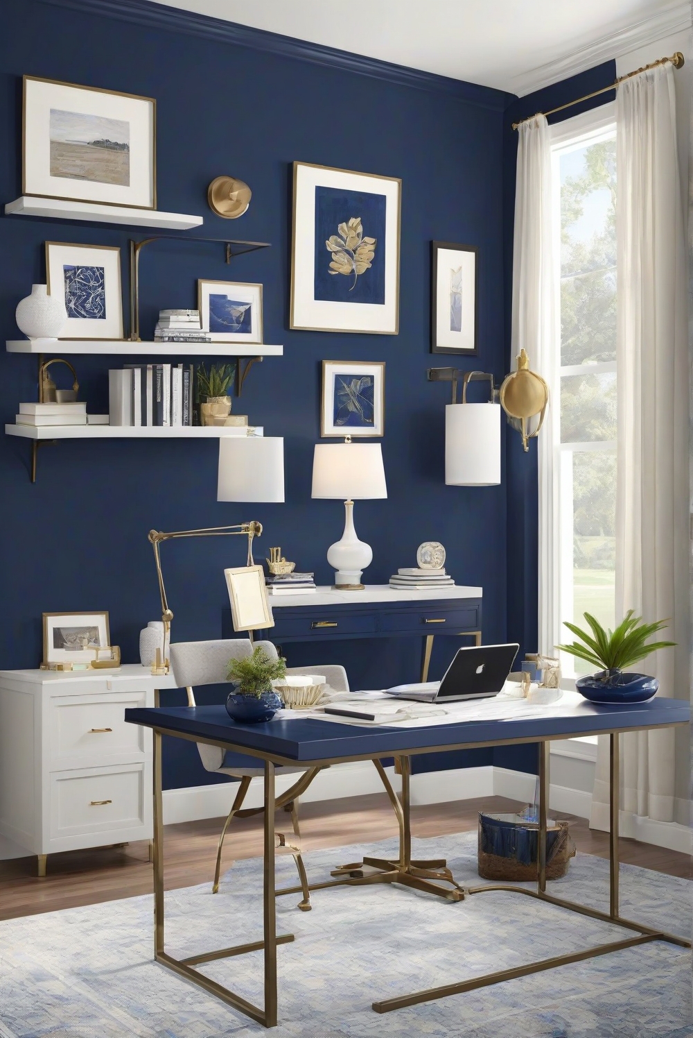 navy blue paint,navy interior design,navy home decor,navy color scheme,navy wall paint,navy bedroom decor,navy living room walls