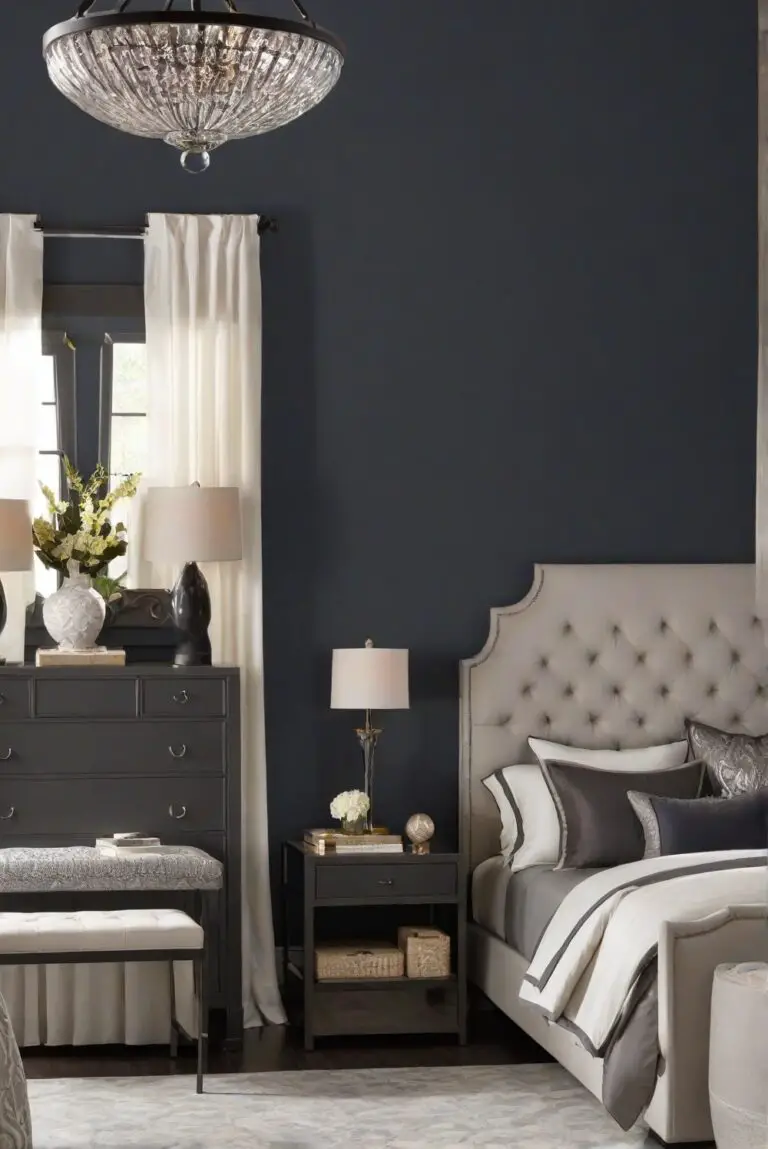 Iron Ore (SW 7069): Industrial Chic Adding Depth to Your Moody Bedroom!