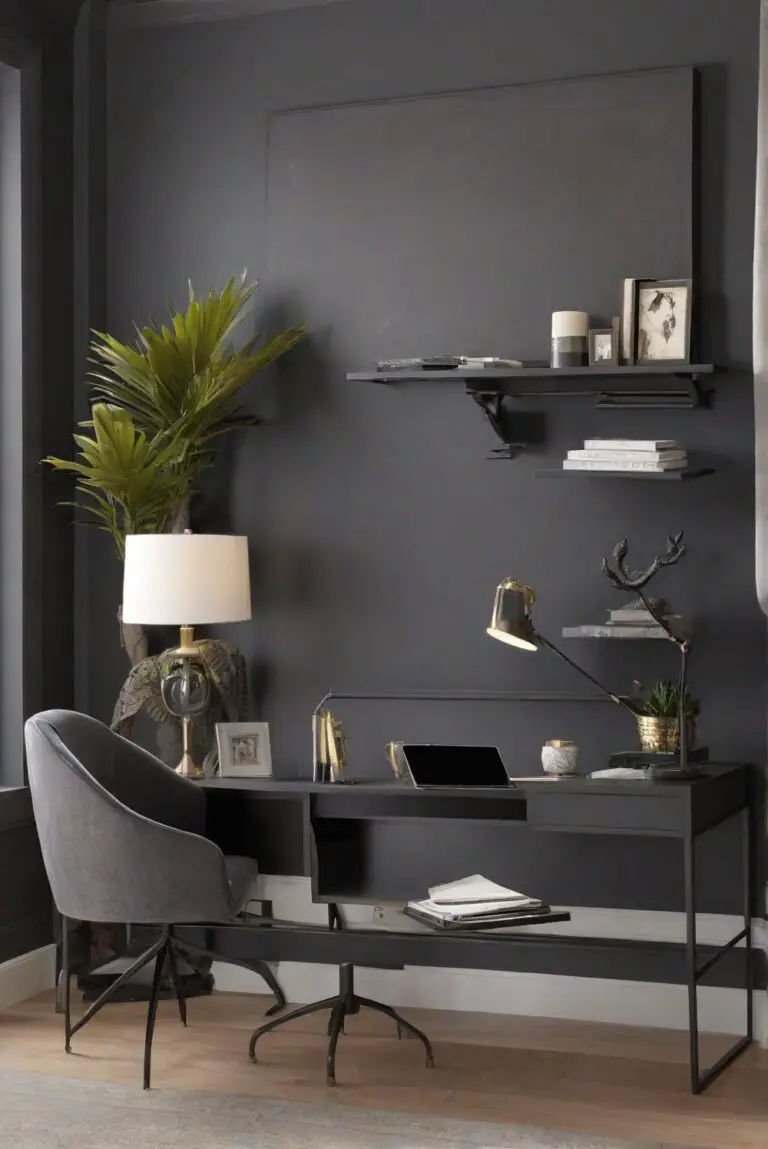 Iron Ore (SW 7069): Industrial Chic Vibes for a Modern Home Office