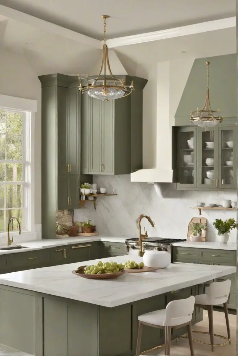 Laurel Woods SW 7749: Rustic Forest Charm – Wrap Your Kitchen in SW’s Verdant Greenery?