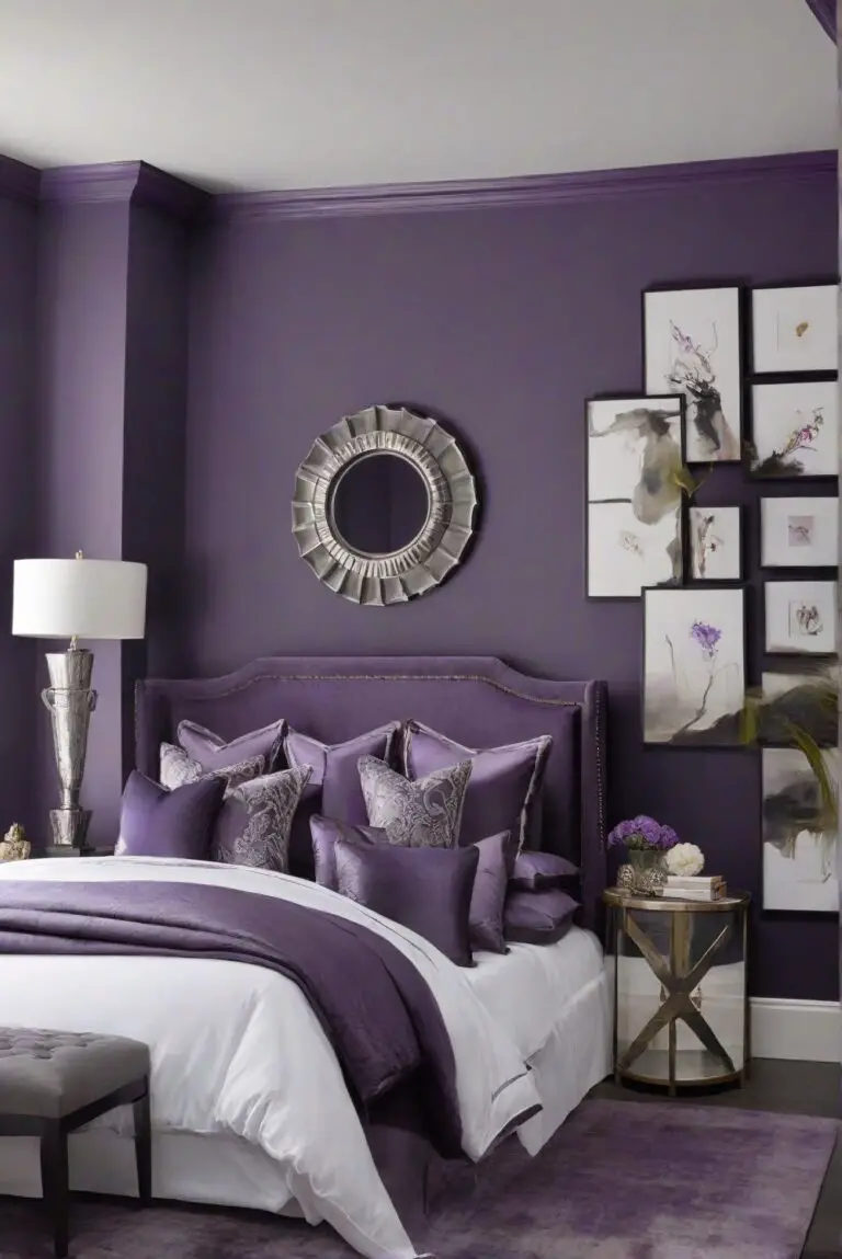 Majestic Purple (SW 6545): Regal Hues Adding Sophistication to Your Bedroom!