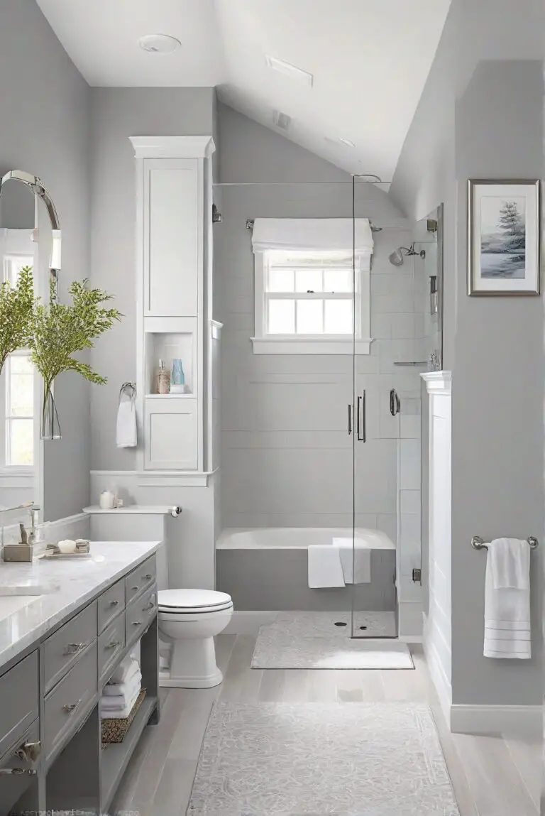 Mindful Gray (SW 7016): Soothing Gray Adding Relaxation to Your Bathroom!