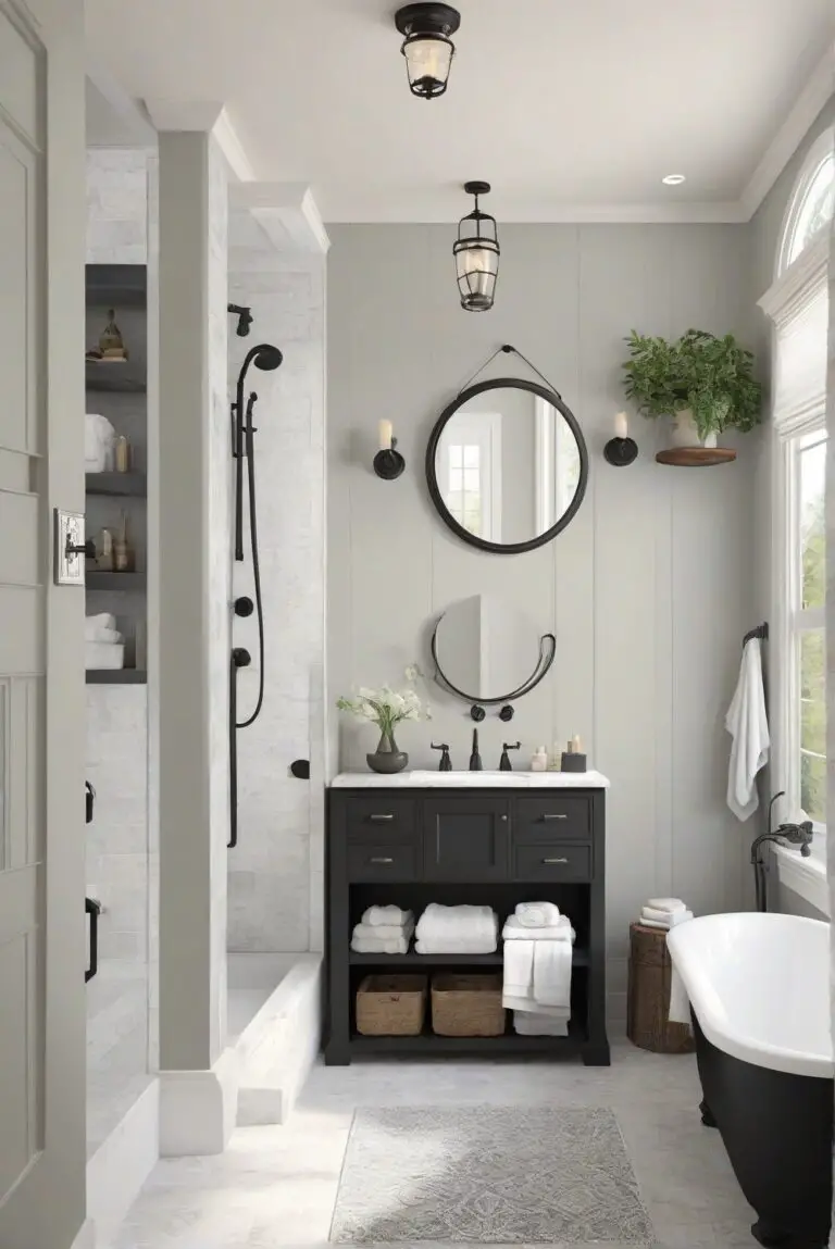 Mysterious Allure: SW Black Magic (SW 6991) Sets the Tone in Your Serene Bathroom!