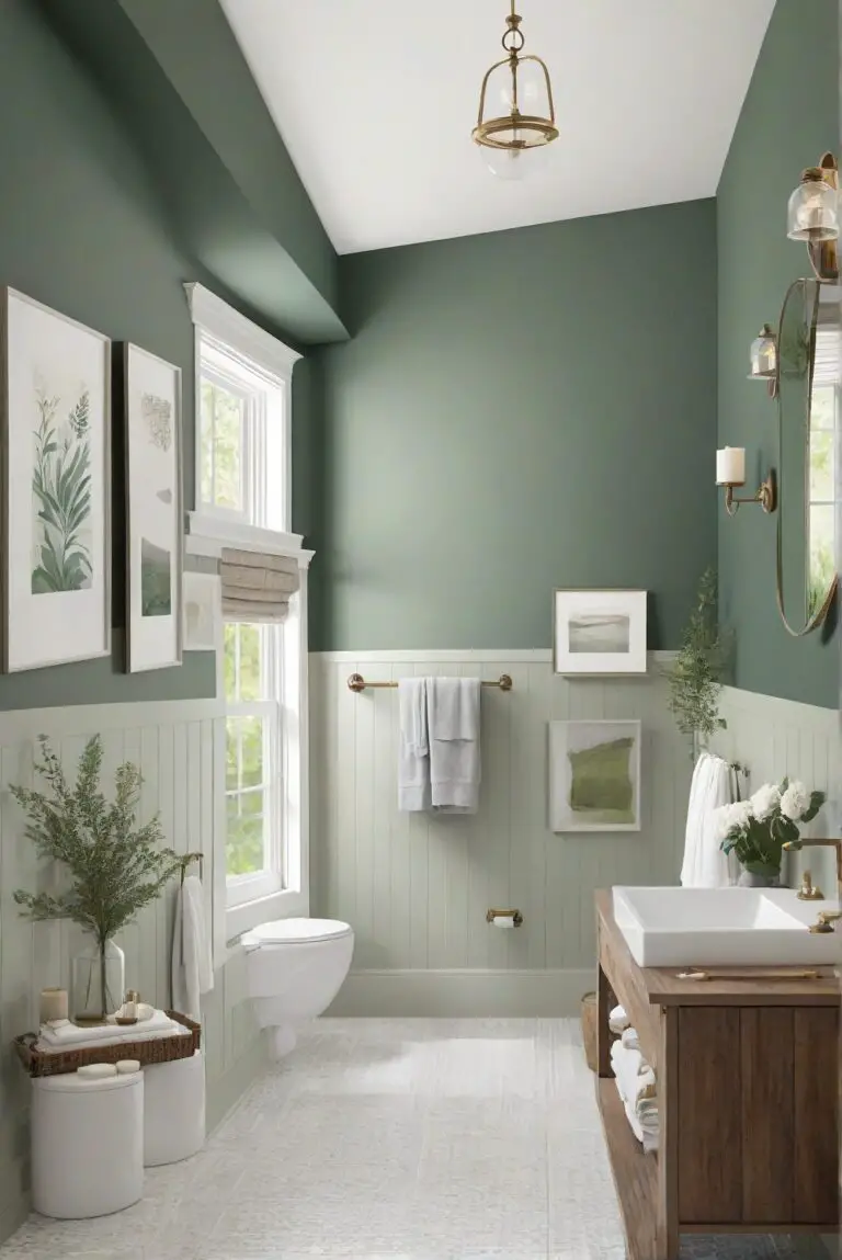 Newburg Green (HC-158): Vibrant Green Accent for a Coastal Vibe in Your Bathroom!