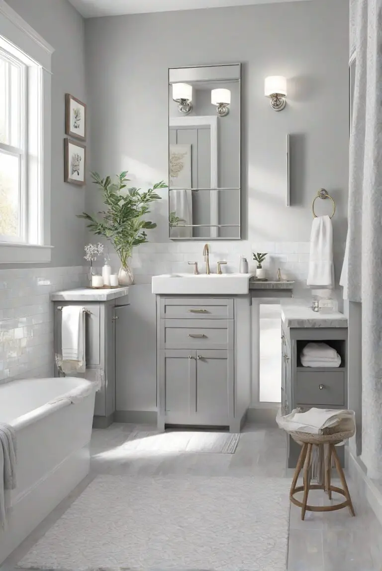 Repose Gray (SW 7015): Neutral Harmony Bringing Modern Comfort to Your Bathroom!
