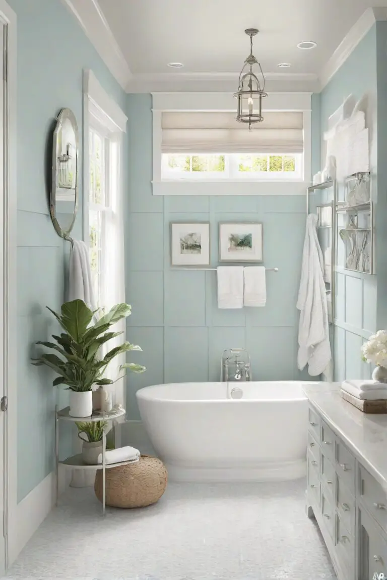 Sea Salt (SW 6204): Coastal Comfort and Tranquility for Your Bathroom!