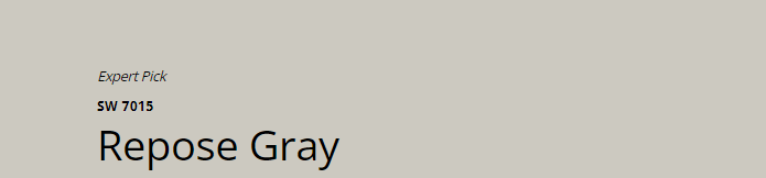 Sherwin Williams Repose Gray SW 7015
Subtle gray with warm undertones, ideal for creating a harmonious contrast with granite surfaces.