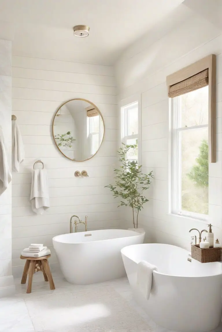 Shoji White (SW 7042): Subtle Warmth and Elegance for Your Bathroom!