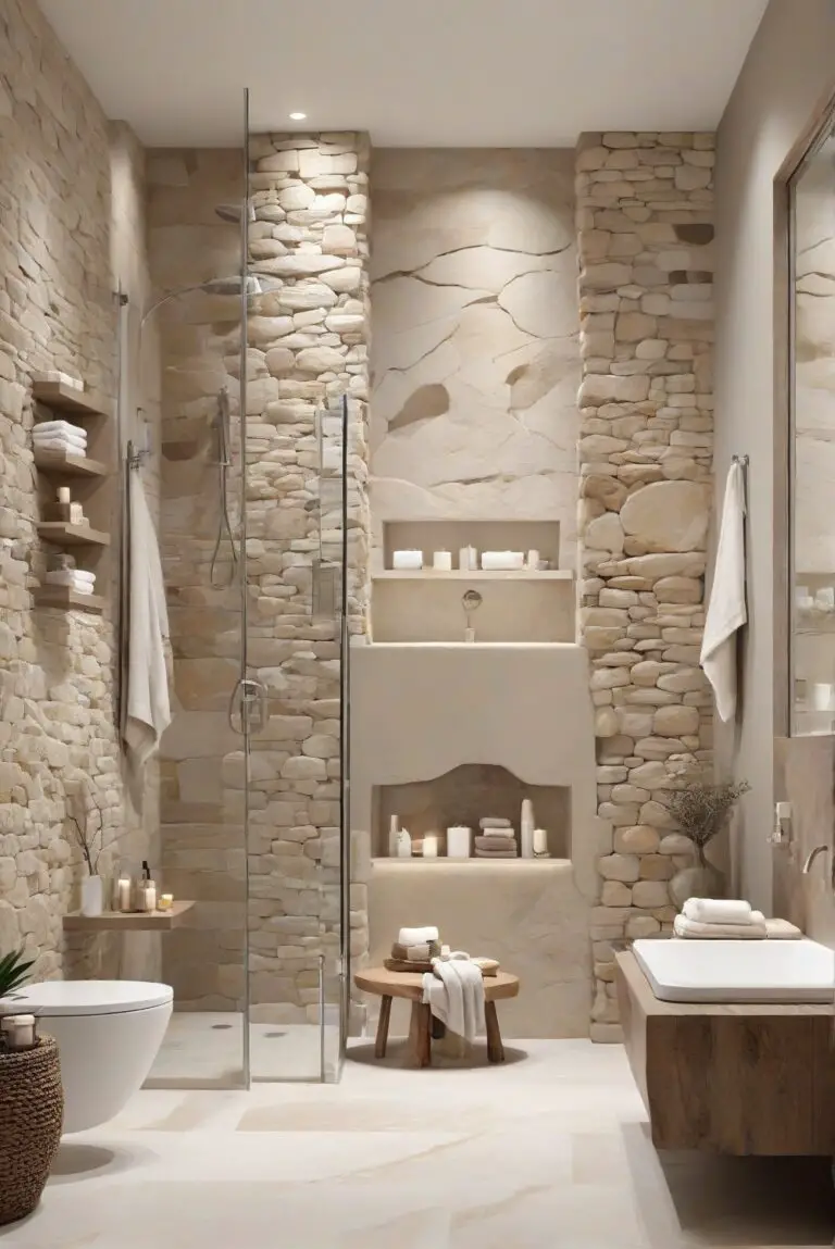 Stone (2112-40): Earthy Serenity Creating Tranquility in Your Bathroom!