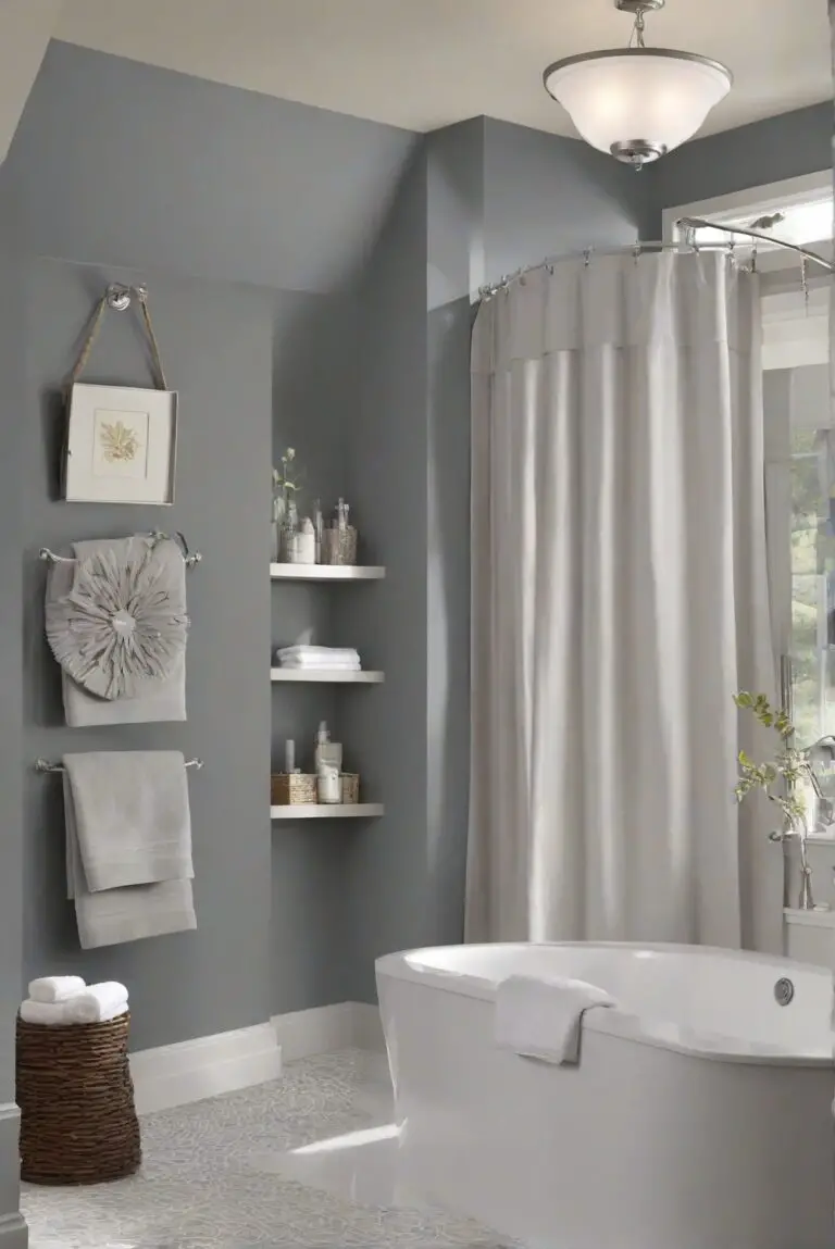 Timeless Style: SW Grizzle Gray (SW 7068) Creates a Cozy Atmosphere in Your Bathroom!