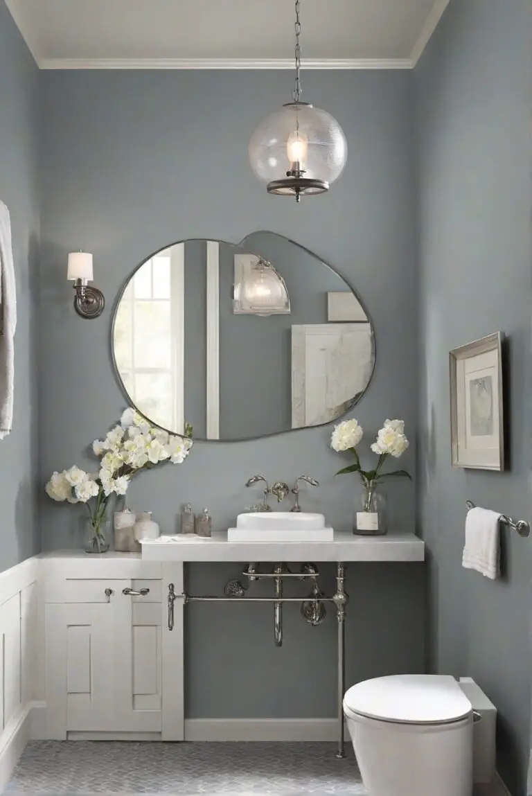 Understated Elegance: BM Wolf Gray (2127-40) Sets the Mood in Your Modern Bathroom!