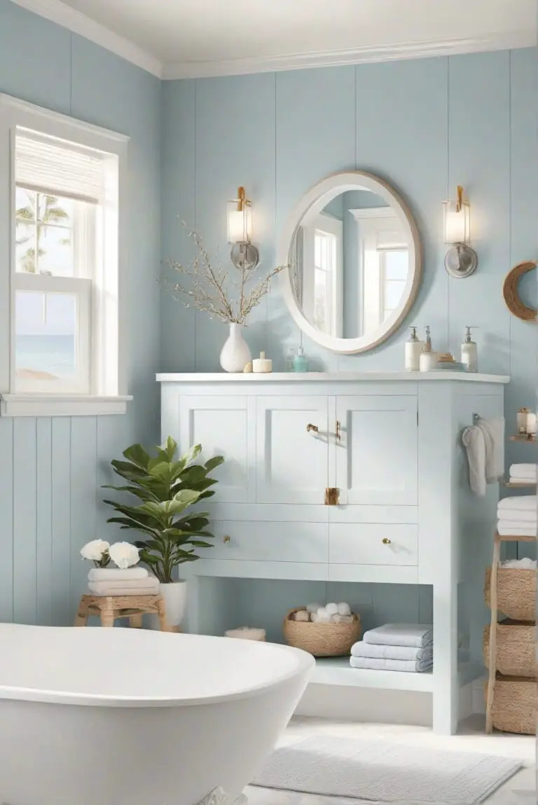 Winter Solstice (1605): Cool and Crisp Blues Evoking a Coastal Feel in Your Bathroom!