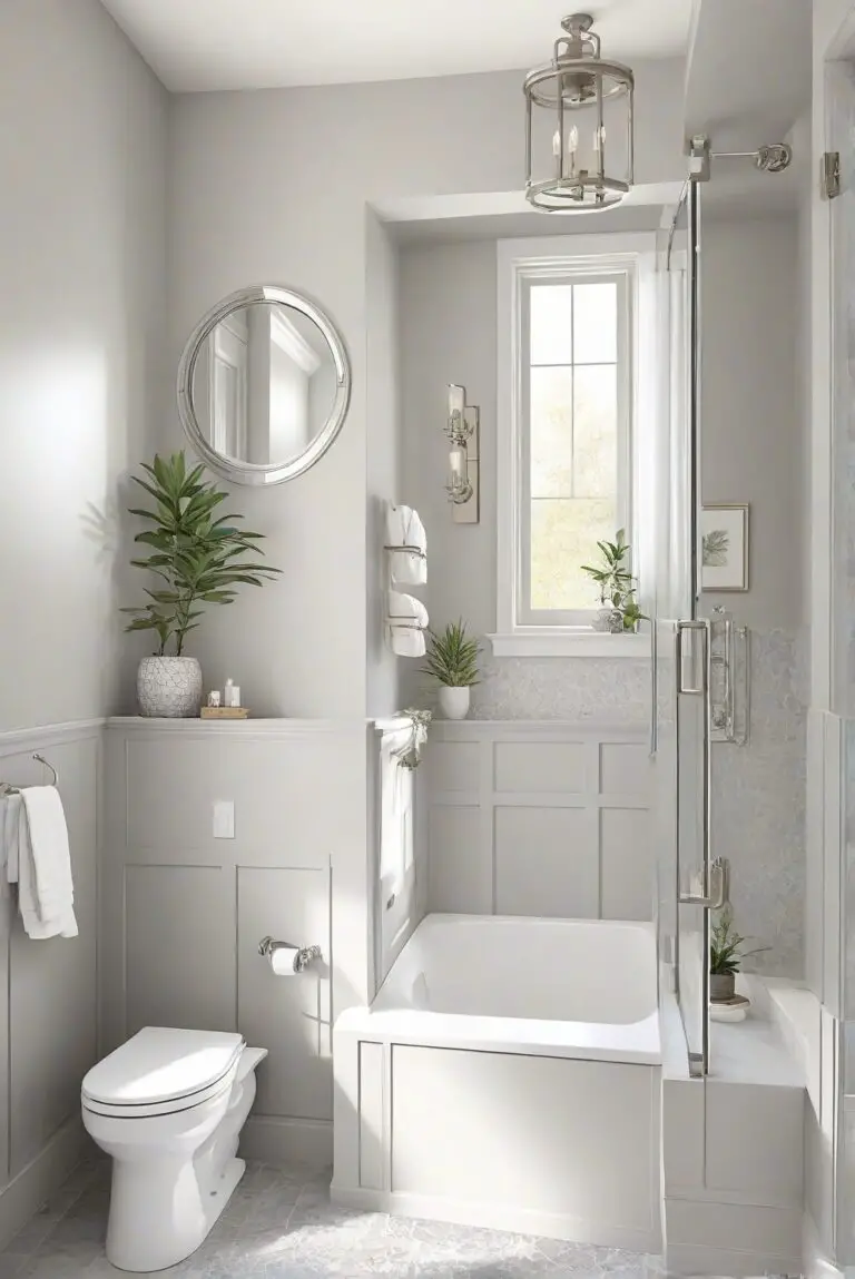 Worldly Gray (SW 7043): Timeless Sophistication in Your Bathroom!