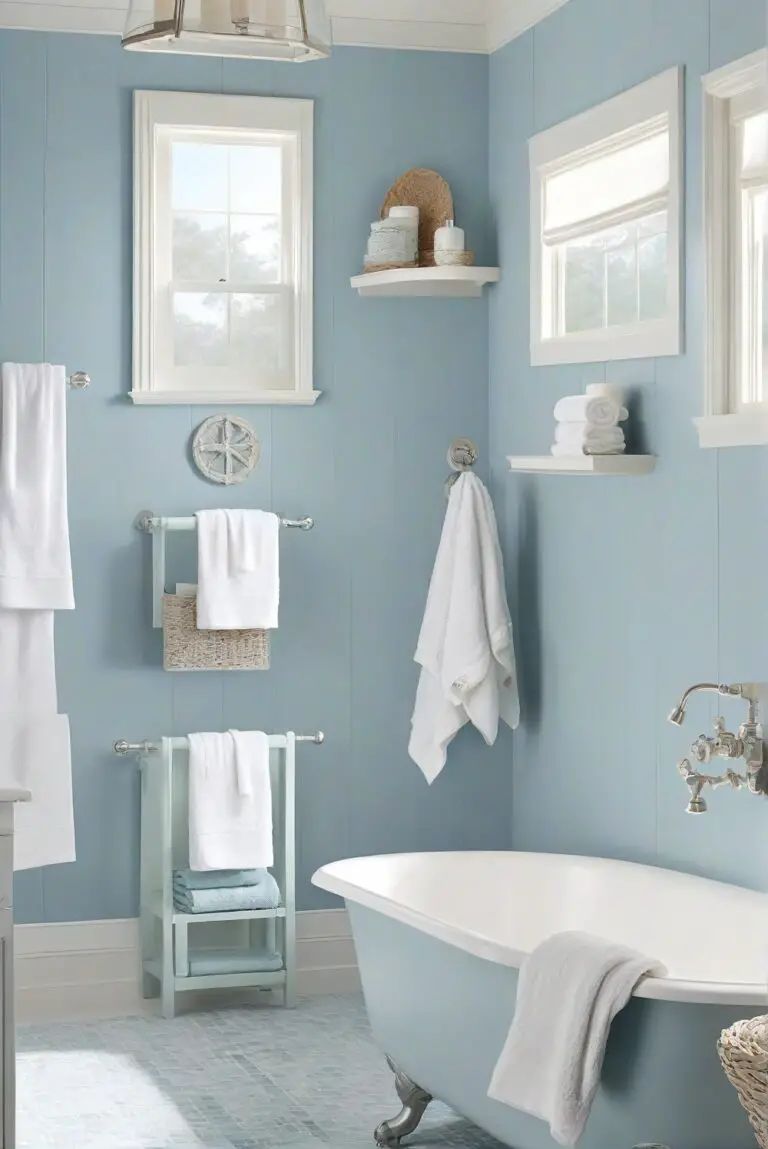 Yarmouth Blue (HC-150): Nautical Inspiration for a Classic Coastal Bathroom Look!