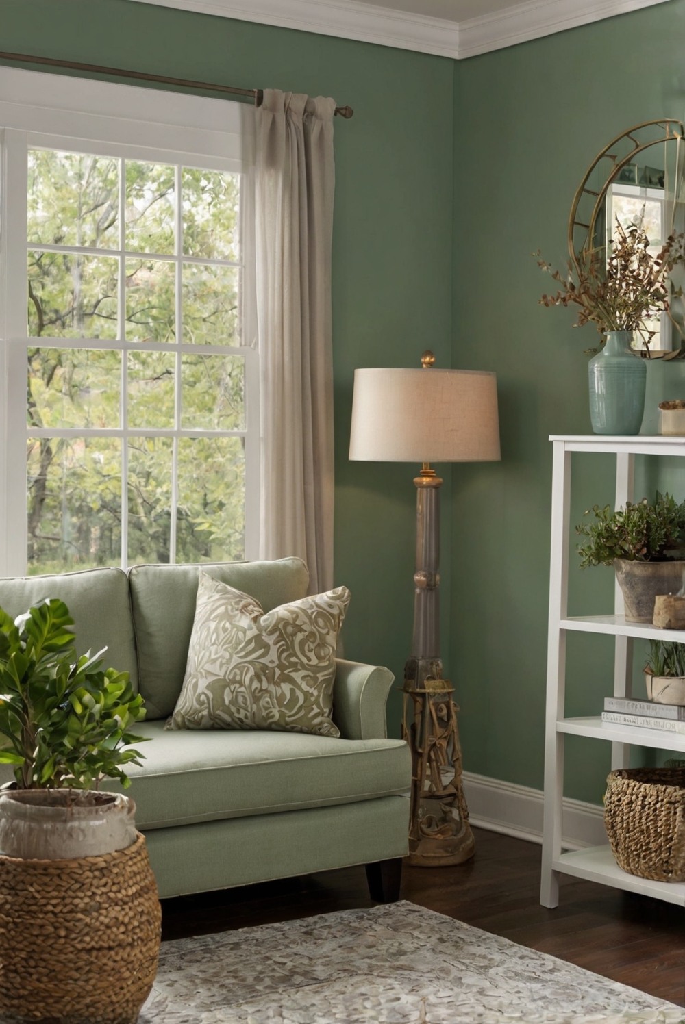 acacia haze paint, elegant green gray, sherwin williams, wall paint color, interior design, home decor, space planning