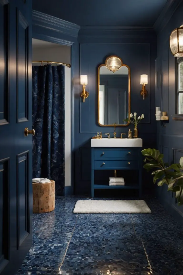 Blue Suede Shoes (798): Classic Blues Adding Sophistication to Your Bathroom!