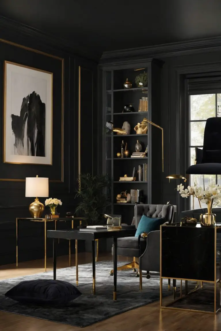Caviar (SW 6990): Opulent Noir – Best Wall Paint Color 2024 for Luxurious Spaces