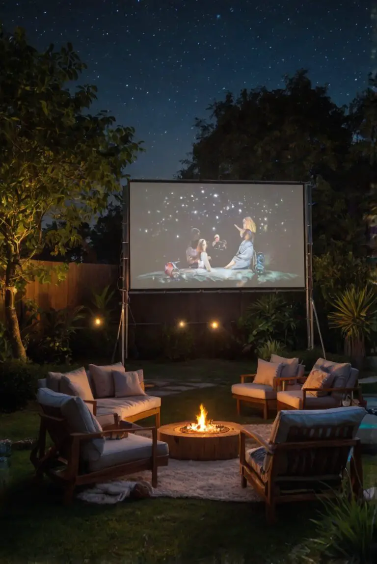 Create Your Outdoor Cinema Oasis: Cozy Nights Under the Stars!