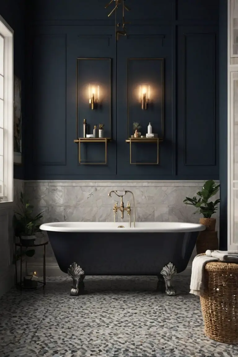 Cyberspace (SW 7076): Futuristic Elegance for Your Sophisticated Bathroom Retreat!
