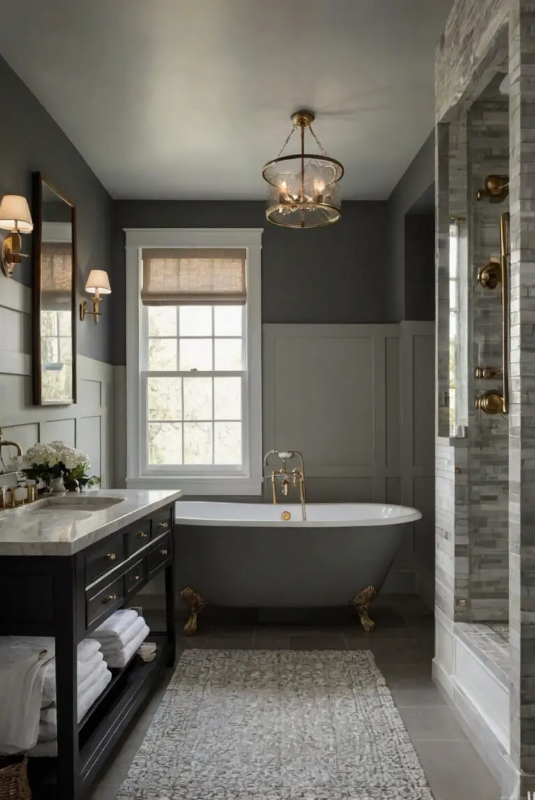 Edgecomb Gray (HC-173): Elegant Neutrals Bringing Sophistication to Your Bathroom!