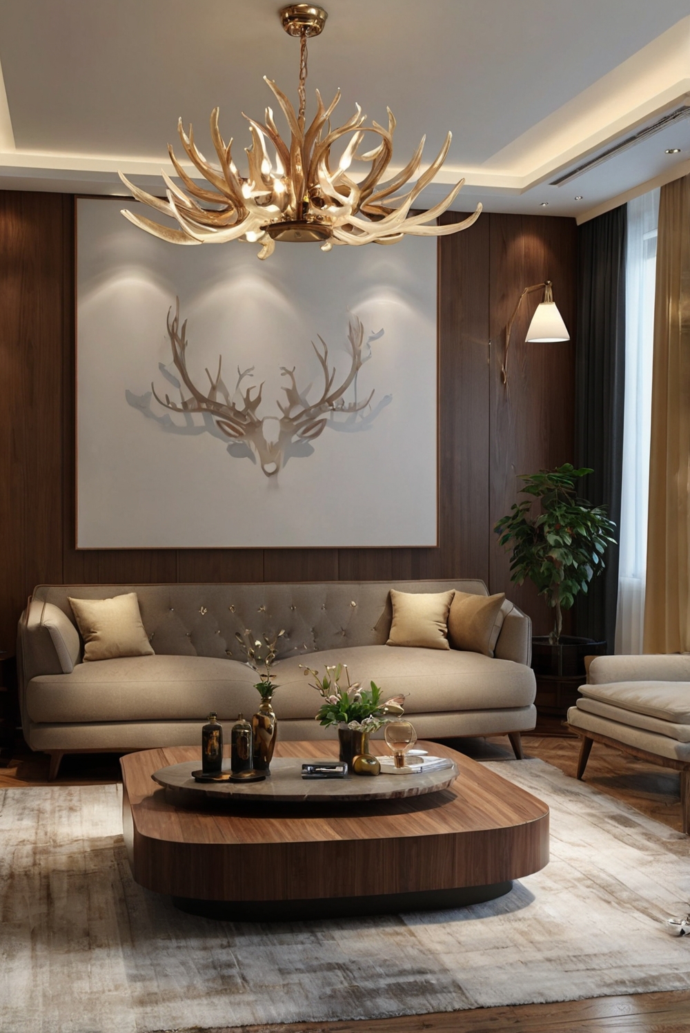 Elk Horn AF-105, sophisticated home decor, interior design service, elegant space planning, upscale home decorating, stylish kitchen designs, modern living room interior, polished wall paint design
