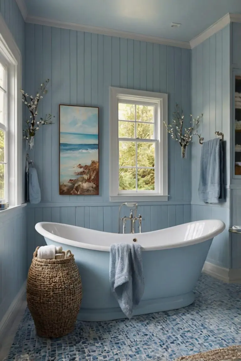 Heavenly Blue (709): Tranquil Bliss for Your Coastal Bathroom!