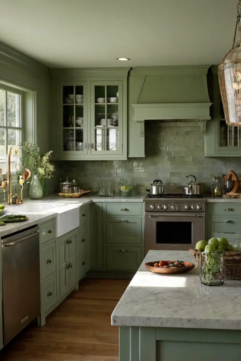 Kitchen Elegance: Perfect Colors for Sage Green Cabinets!