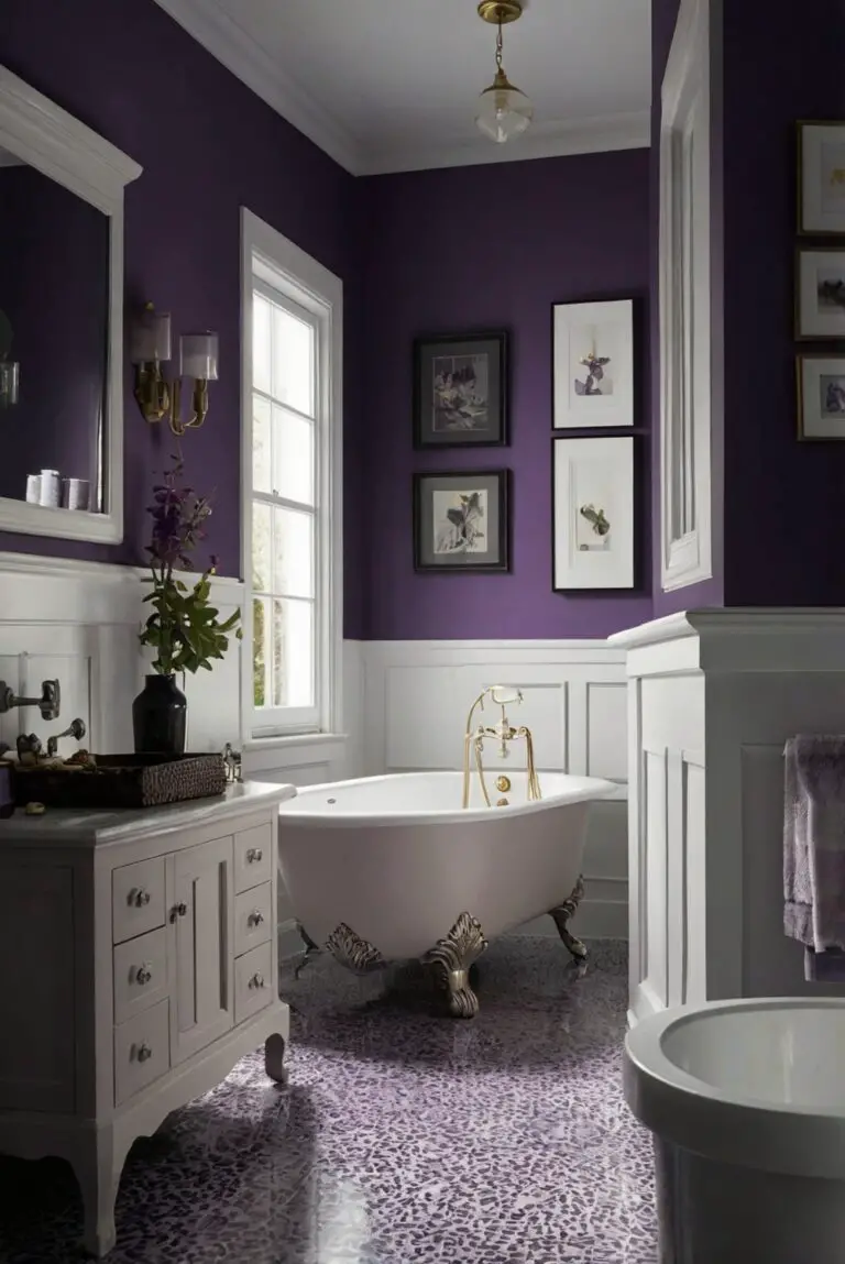 Majestic Purple (SW 6545): Regal Hues Adding Sophistication to Your Bathroom!