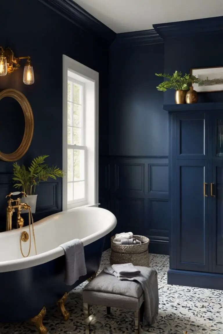 Midnight Navy (2067-10): Nights of Sophistication Await in Your Moody Bathroom!