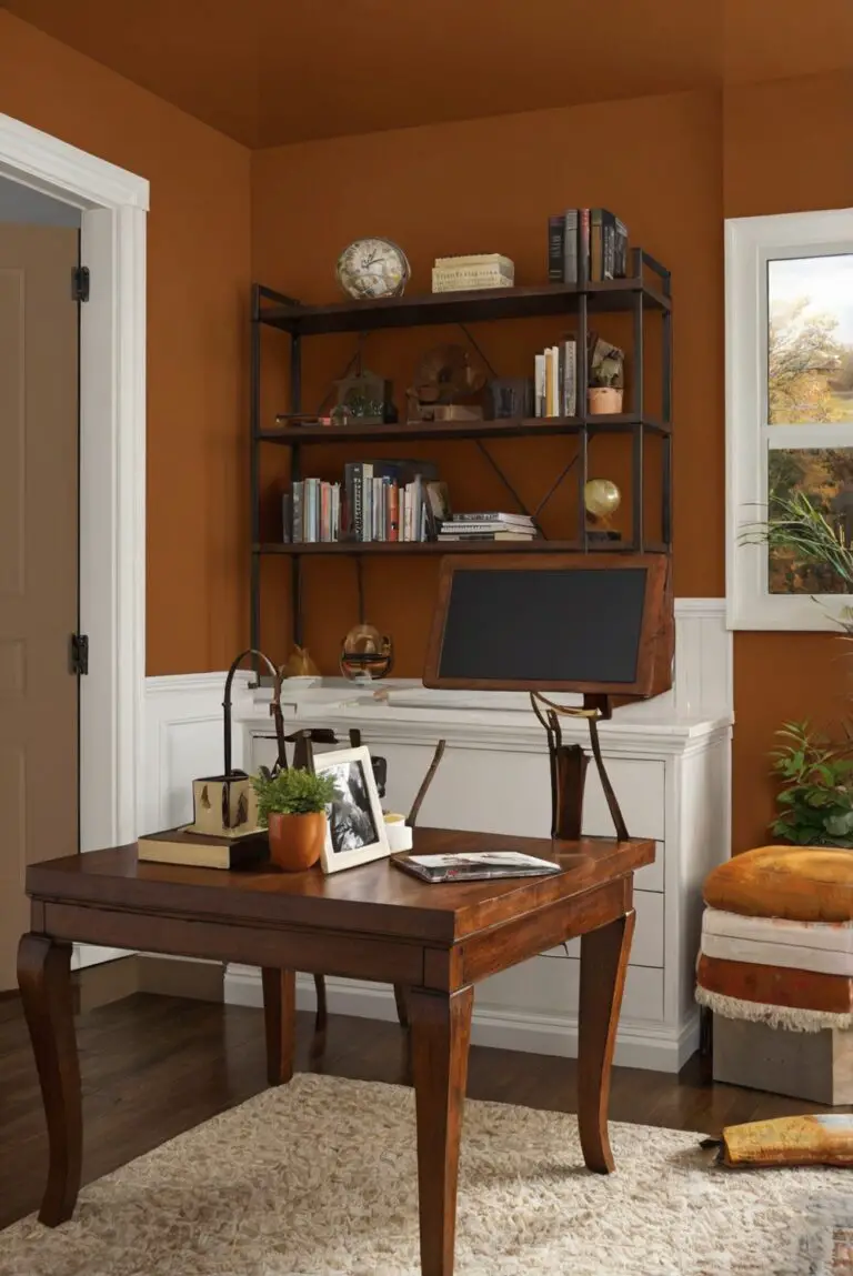 Pumpkin Spice (BM 2162-30): Spiced Autumn Glow – Best Wall Paint Color 2024 for Fall-inspired Offices