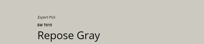 Repose Gray SW 7015
A subtle, warm gray that pairs well with a range of colors, offering a refined and timeless neutral option.