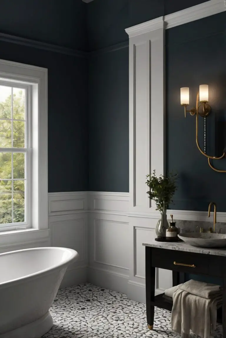 Salute (SW 7582): A Tribute to Refined Elegance in Your Bathroom Decor!
