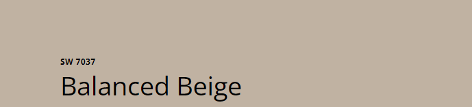 Sherwin Williams Balanced Beige
A warm beige with gray undertones, creating a calm and balanced atmosphere suitable for a relaxing bathroom retreat.