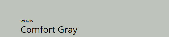 Sherwin Williams Comfort Gray SW 6205
Gentle gray-green, balances warmth and coolness, ideal for a cozy yet sophisticated look.
