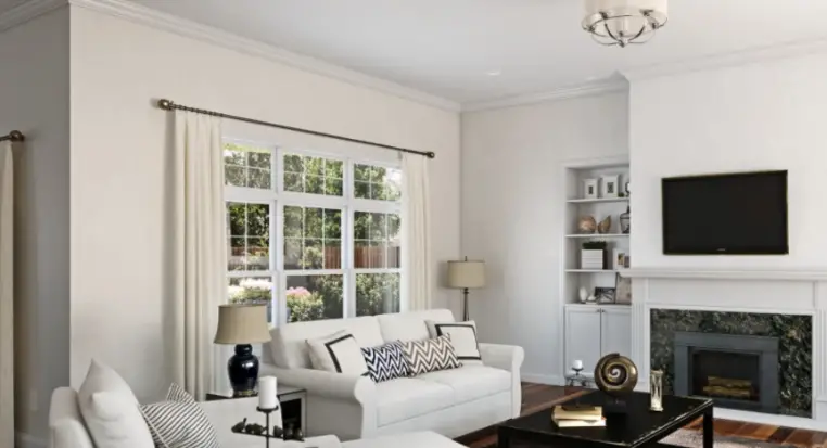 Sherwin Williams Snowbound
A soft, neutral white with subtle gray undertones, perfect for achieving a serene and tranquil minimalist environment.