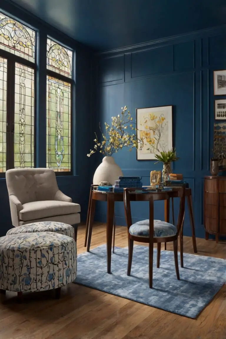 Stained Glass (1608): Artisanal Blues – Best Wall Paint Color 2024 for Artistic Spaces