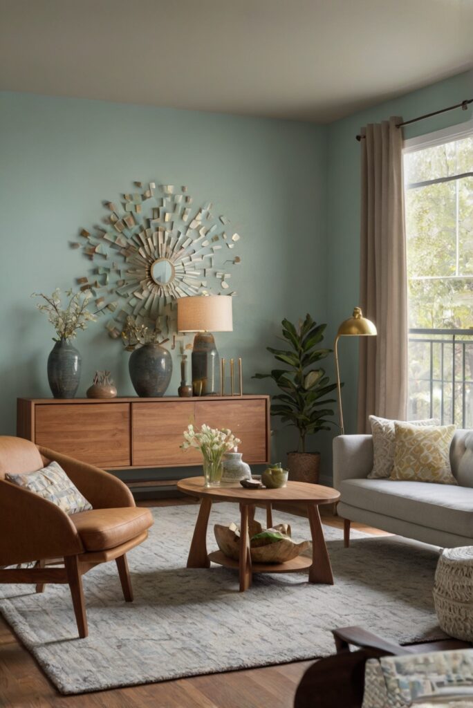Creative ways to incorporate accent walls in a neutral living room ...