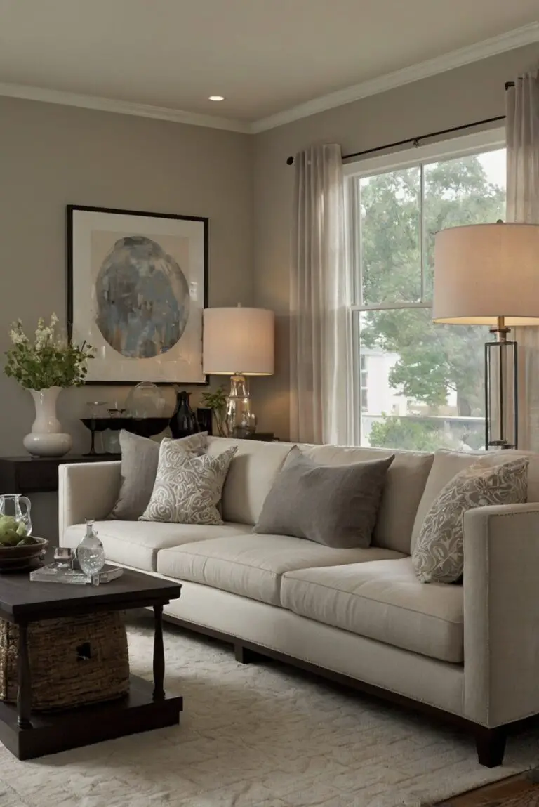 Why are neutral wall colors like beige or cream popular for living rooms?