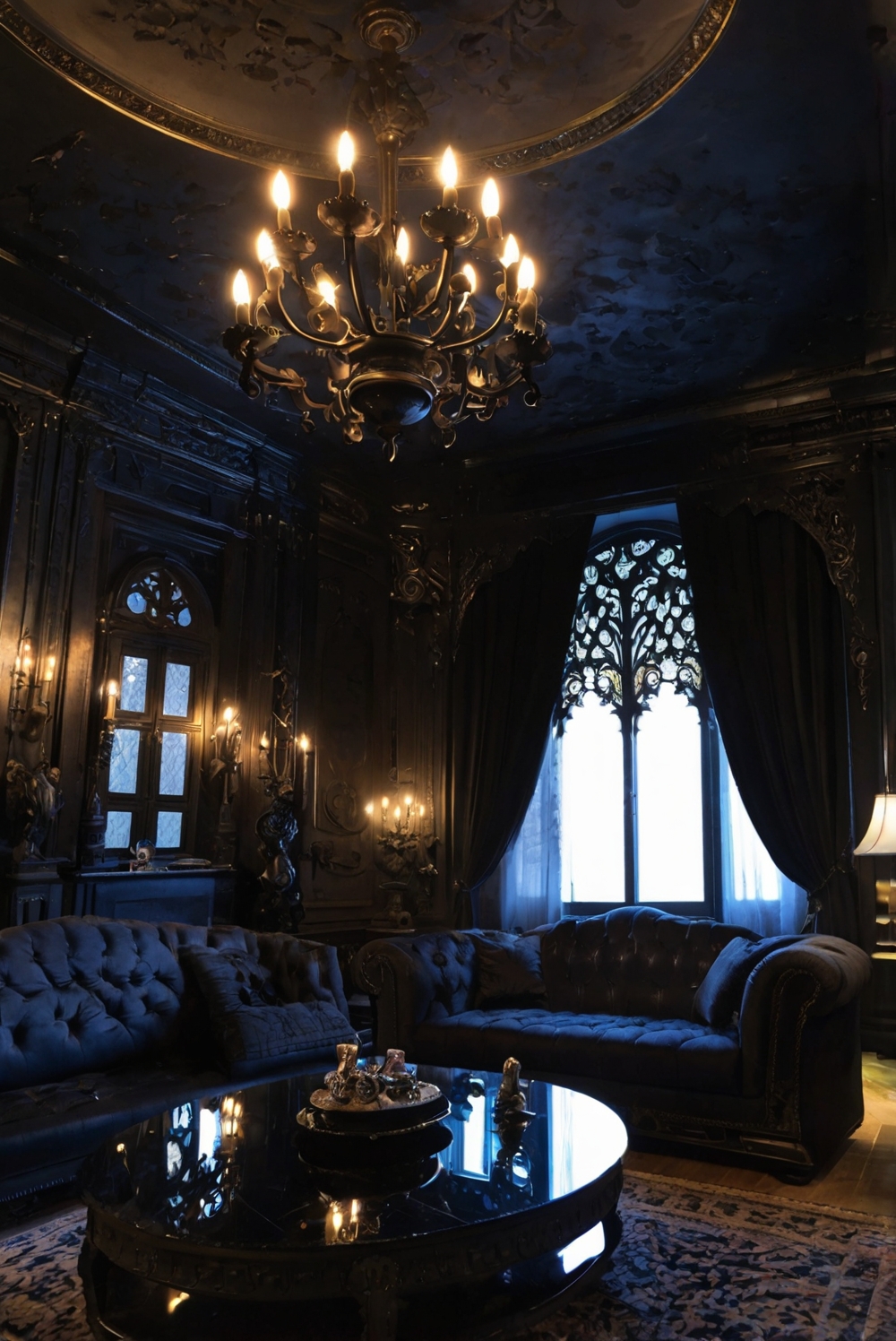 Upgrade living room decor, Gothic furniture ideas, Dark living room makeover, Bold gothic design, Gothic home accessories