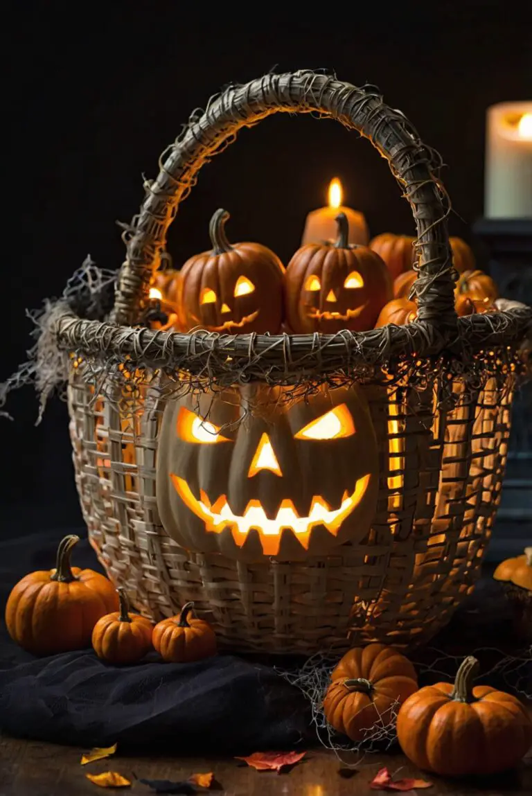 Spooky Halloween Basket Ideas, Halloween Treat Basket, Creepy Gift Baskets, Haunted Halloween Gift Basket, Trick or Treat Basket