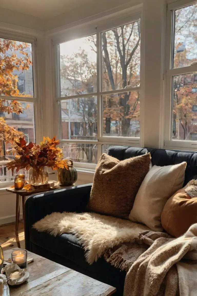 Fall apartment decor, seasonal home accessories, autumn interior design, cozy fall decorations, stylish fall home decor